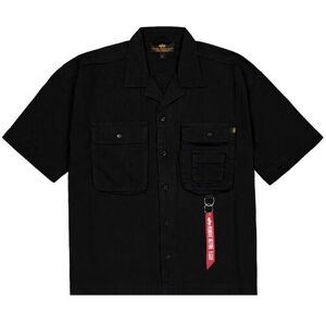 Shirt Alpha Industries Aloha Safari Noir 3XL Male Shirt Alpha Industries Aloha Safari Noir 3XL Male