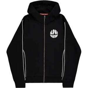 Printed zip-up hoodie with design on the back Alpha Industries Logo Noir M Male Printed zip-up hoodie with design on the back Alpha Industries Logo Noir M Male