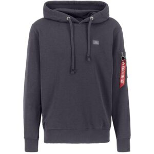 Hoodie Alpha Industries X-Fit Gris S Male Hoodie Alpha Industries X-Fit Gris S Male
