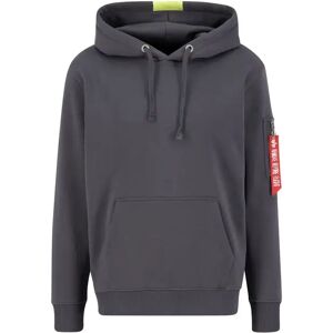 Hooded sweatshirt Alpha Industries Stripe Gris 2XL Male Hooded sweatshirt Alpha Industries Stripe Gris 2XL Male