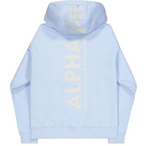 Hooded sweatshirt with print on the back Alpha Industries Bleu M Male Hooded sweatshirt with print on the back Alpha Industries Bleu M Male