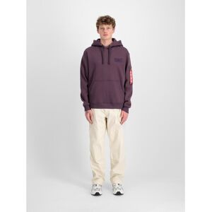 Hooded sweatshirt with print on the back Alpha Industries Rainbow Refl.Print Violet M Male Hooded sweatshirt with print on the back Alpha Industries Rainbow Refl.Print Violet M Male