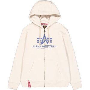 Zip-up hoodie Alpha Industries Basic Blanc L Male Zip-up hoodie Alpha Industries Basic Blanc L Male