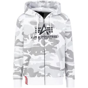 Zip-up hoodie Alpha Industries Basic Blanc S Male Zip-up hoodie Alpha Industries Basic Blanc S Male