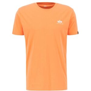 T-shirt Alpha Industries Basic Small Logo Orange 2XL Male T-shirt Alpha Industries Basic Small Logo Orange 2XL Male