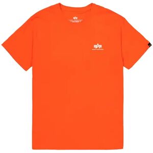 T-shirt Alpha Industries Basic Small Logo Orange 2XL Male T-shirt Alpha Industries Basic Small Logo Orange 2XL Male