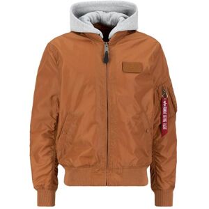 Hooded jacket Alpha Industries MA-1 TT Marron S Male Hooded jacket Alpha Industries MA-1 TT Marron S Male