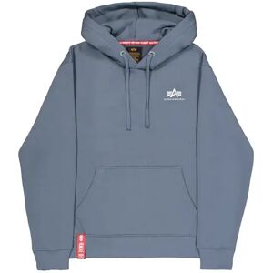 Hoodie with small logo Alpha Industries Basic Bleu M Male Hoodie with small logo Alpha Industries Basic Bleu M Male