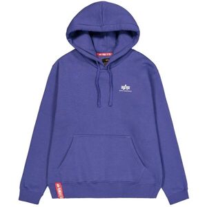 Hooded sweatshirt Alpha Industries Basic Small Logo Violet 2XL Male Hooded sweatshirt Alpha Industries Basic Small Logo Violet 2XL Male