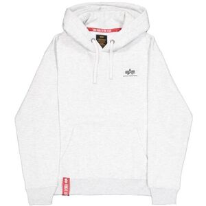 Hoodie with small logo Alpha Industries Basic Gris 2XL Male Hoodie with small logo Alpha Industries Basic Gris 2XL Male