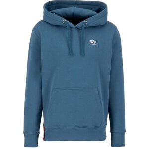Sweatshirt hoodie small logo Alpha Industries Basic Bleu M Male Sweatshirt hoodie small logo Alpha Industries Basic Bleu M Male