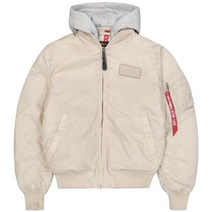 Hooded jacket Alpha Industries MA-1 TT Beige M Male Hooded jacket Alpha Industries MA-1 TT Beige M Male