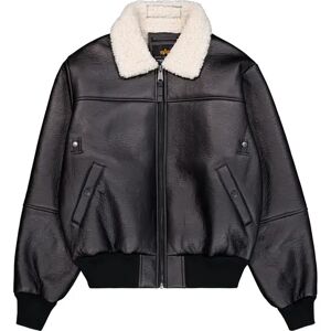 Leather jacket Alpha Industries B-15 MOD Noir L Male Leather jacket Alpha Industries B-15 MOD Noir L Male