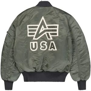 Jacket Alpha Industries MA-1 Distressed Vert 3XL Male Jacket Alpha Industries MA-1 Distressed Vert 3XL Male