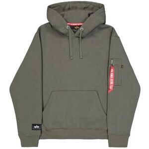 Hooded sweatshirt Alpha Industries Label Back Print Vert XS Male Hooded sweatshirt Alpha Industries Label Back Print Vert XS Male