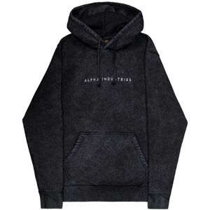 Hooded sweatshirt Alpha Industries Acid Logo Noir 3XL Male Hooded sweatshirt Alpha Industries Acid Logo Noir 3XL Male