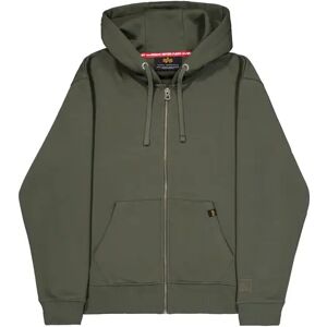 Zip-up hoodie Alpha Industries Labe Back Print Vert L Male Zip-up hoodie Alpha Industries Labe Back Print Vert L Male