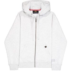 Zip-up hoodie Alpha Industries Labe Back Print Gris L Male Zip-up hoodie Alpha Industries Labe Back Print Gris L Male