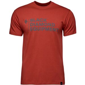 Stacked logo T-shirt Black Diamond Rouge XS Male Stacked logo T-shirt Black Diamond Rouge XS Male