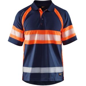 High-visibility anti-uv Polo shirt Blaklader Bleu 4XL Male High-visibility anti-uv Polo shirt Blaklader Bleu 4XL Male