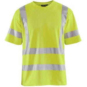 High-visibility v-neck anti-uv T-shirt Blaklader Jaune 4XL Male High-visibility v-neck anti-uv T-shirt Blaklader Jaune 4XL Male