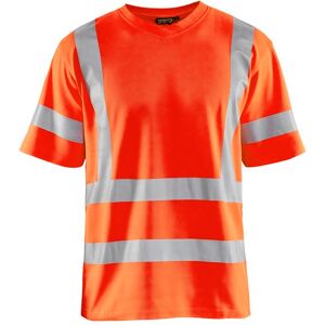 High-visibility v-neck anti-uv T-shirt Blaklader Orange 4XL Male High-visibility v-neck anti-uv T-shirt Blaklader Orange 4XL Male