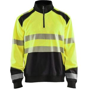 High-visibility trucker-neck sweatshirt Blaklader Jaune 4XL Male High-visibility trucker-neck sweatshirt Blaklader Jaune 4XL Male