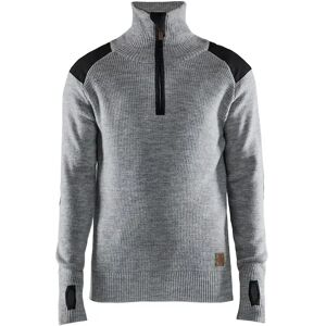 Wool sweatshirt with zipped collar Blaklader Gris S Male Wool sweatshirt with zipped collar Blaklader Gris S Male