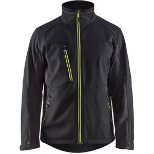 Blaklader 4950 Workwear Softshell Jacket - Black/yellow L Blaklader 4950 Workwear Softshell Jacket - Black/yellow L