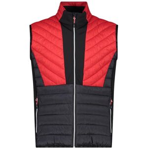 Hybrid sleeveless puffer vest unlimitech CMP Rouge 2XL Male Hybrid sleeveless puffer vest unlimitech CMP Rouge 2XL Male