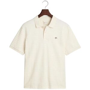 Textured striped polo Gant Beige XL Male Textured striped polo Gant Beige XL Male