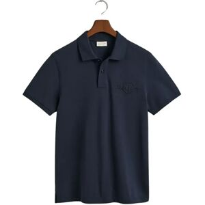 Polo shirt Gant Reg Tonal Shield Bleu M Male Polo shirt Gant Reg Tonal Shield Bleu M Male