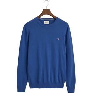 Cotton crew neck pullover Gant Classic Bleu 2XL Male Cotton crew neck pullover Gant Classic Bleu 2XL Male