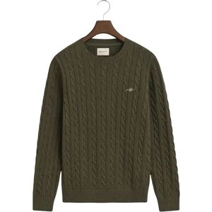 Round neck sweater Gant Cable Vert S Male Round neck sweater Gant Cable Vert S Male