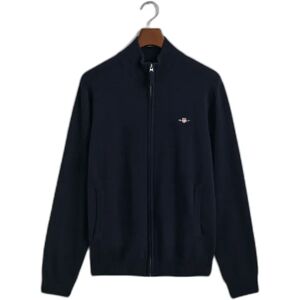Zip-up vest Gant Superfine Lambswool Bleu 2XL Male Zip-up vest Gant Superfine Lambswool Bleu 2XL Male