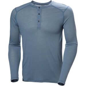 Long sleeve T-shirt Helly Hansen Durawool Henley Bleu S Male Long sleeve T-shirt Helly Hansen Durawool Henley Bleu S Male
