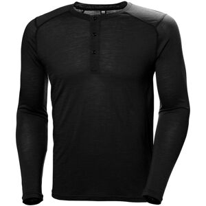 Long sleeve T-shirt Helly Hansen Durawool Henley Noir M Male Long sleeve T-shirt Helly Hansen Durawool Henley Noir M Male