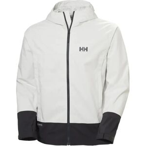 Hooded waterproof jacket Helly Hansen Block Gris S Male Hooded waterproof jacket Helly Hansen Block Gris S Male