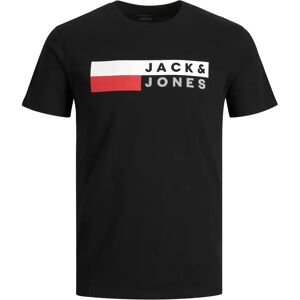 T-shirt large size Jack & Jones Corp Logo Noir 5XL Male T-shirt large size Jack & Jones Corp Logo Noir 5XL Male