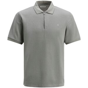 Zip polo shirt Jack & Jones Austin Gris S Male Zip polo shirt Jack & Jones Austin Gris S Male