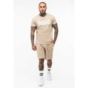 T-shirt and shorts set Lonsdale Moy Beige XL Male T-shirt and shorts set Lonsdale Moy Beige XL Male