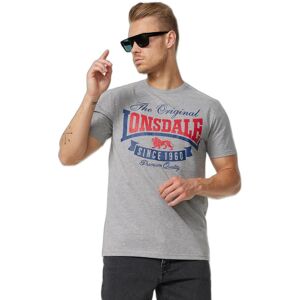 T-shirt Lonsdale Gearach Gris 2XL Male T-shirt Lonsdale Gearach Gris 2XL Male