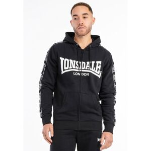 Classic fit zip-up hoodie Lonsdale Bigton Noir 2XL Male Classic fit zip-up hoodie Lonsdale Bigton Noir 2XL Male