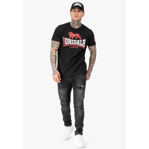 Classic cut T-shirt Lonsdale Lion Two Tone Noir 3XL Male Classic cut T-shirt Lonsdale Lion Two Tone Noir 3XL Male