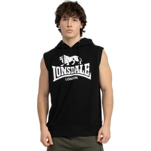 Sleeveless hooded sweatshirt Lonsdale Regular Fit Bignor Noir L Male Sleeveless hooded sweatshirt Lonsdale Regular Fit Bignor Noir L Male