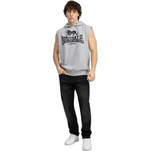 Sleeveless hooded sweatshirt Lonsdale Regular Fit Bignor Gris 2XL Male Sleeveless hooded sweatshirt Lonsdale Regular Fit Bignor Gris 2XL Male