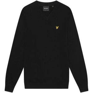 Merino cotton v-neck sweater Lyle & Scott Noir M Male Merino cotton v-neck sweater Lyle & Scott Noir M Male