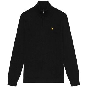 Merino jumper 1/4 zip Lyle & Scott Noir M Male Merino jumper 1/4 zip Lyle & Scott Noir M Male