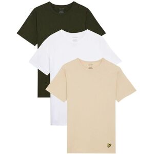 T-shirt Lyle & Scott Basic (x3) Beige L Male T-shirt Lyle & Scott Basic (x3) Beige L Male