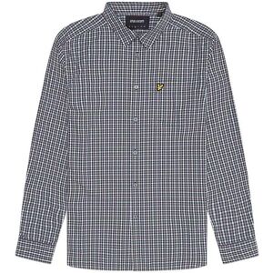 Long-sleeved shirt Lyle & Scott Bleu XL Male Long-sleeved shirt Lyle & Scott Bleu XL Male